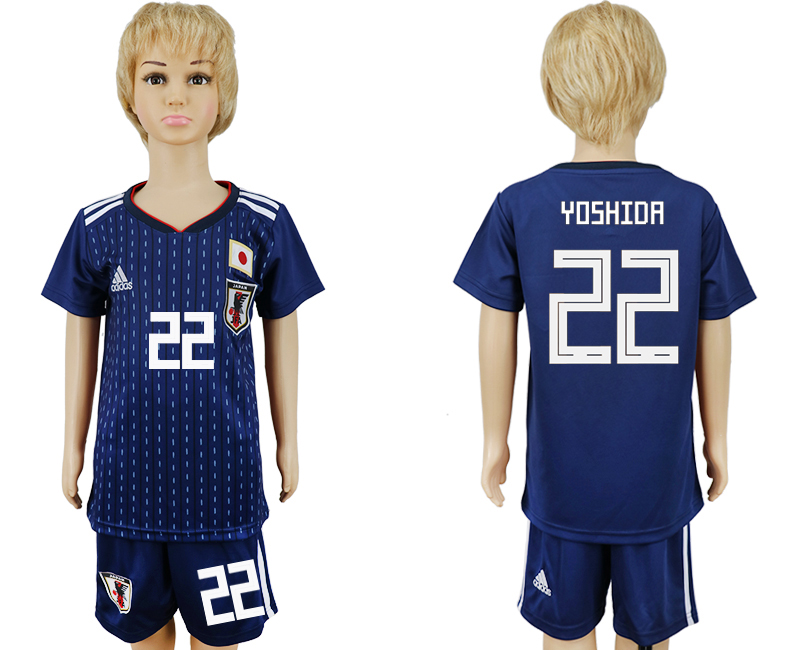 2018 World Cup Children football jersey JAPAN CHIRLDREN #22 YOSH